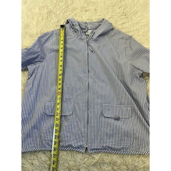 Jessie Sport Vintage Lavender Purple Checkered Full Zip Hoodie Jacket Size 20W - Picture 3 of 11